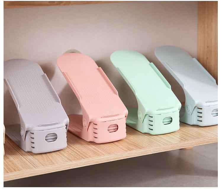 6PCS Durable Adjustable Shoe Organizer