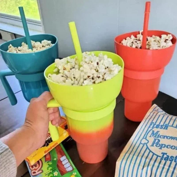 2 In 1 Snackies Cup Top Snack Bowl on Drink Cups