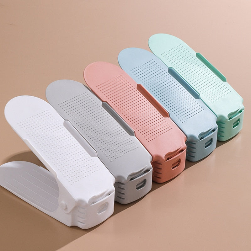 6PCS Durable Adjustable Shoe Organizer