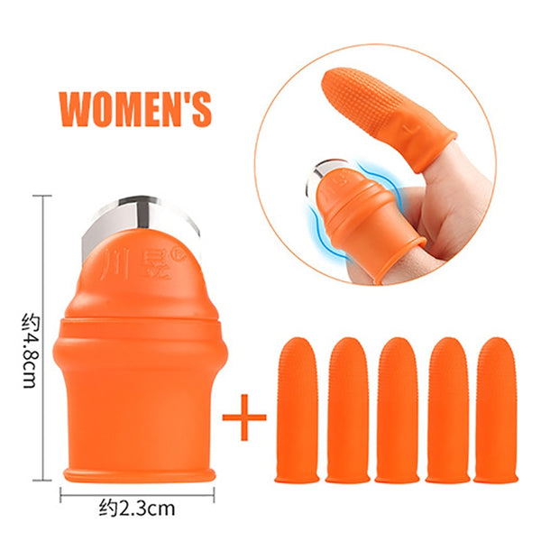 Silicone thumb knife
